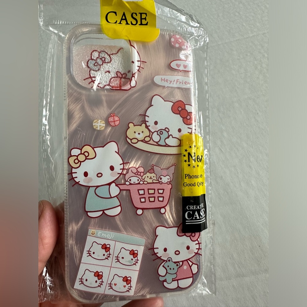 Fun Cartoon Cat Case For IPhone 15, Brand New in packaging